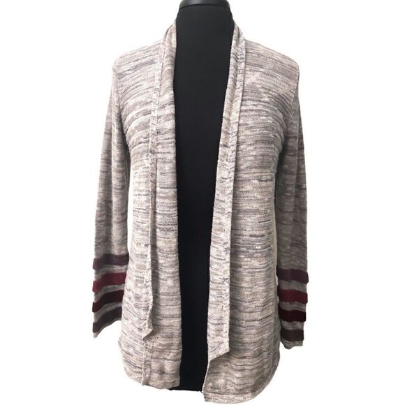 NIC + Zoe Ombré Cuff Gray Space Dye Cardigan Size S - Picture 4 of 15